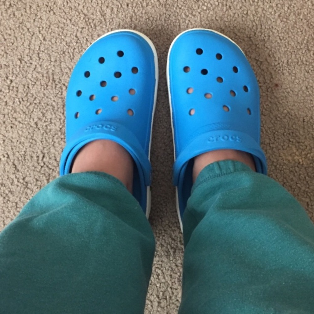 Blue Crocs
